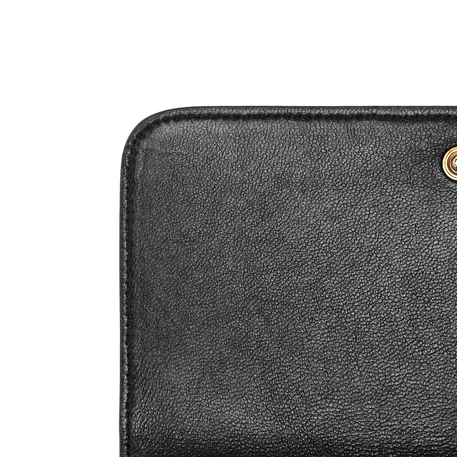Balenciaga Grained Calfskin Logo Cash Phone Holder Wallet On Chain Black White 12 of 14