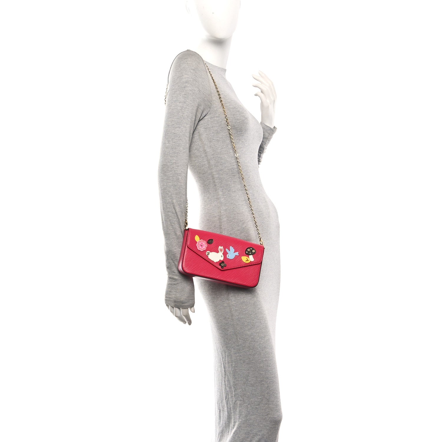 Louis Vuitton Epi Easter Bunny Bird Pochette Felicie 2 of 11