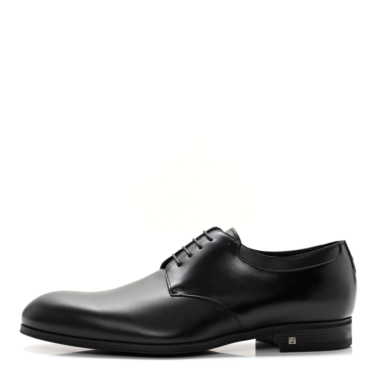 Lambskin Mens Derby Lace Up Shoes 9 Black