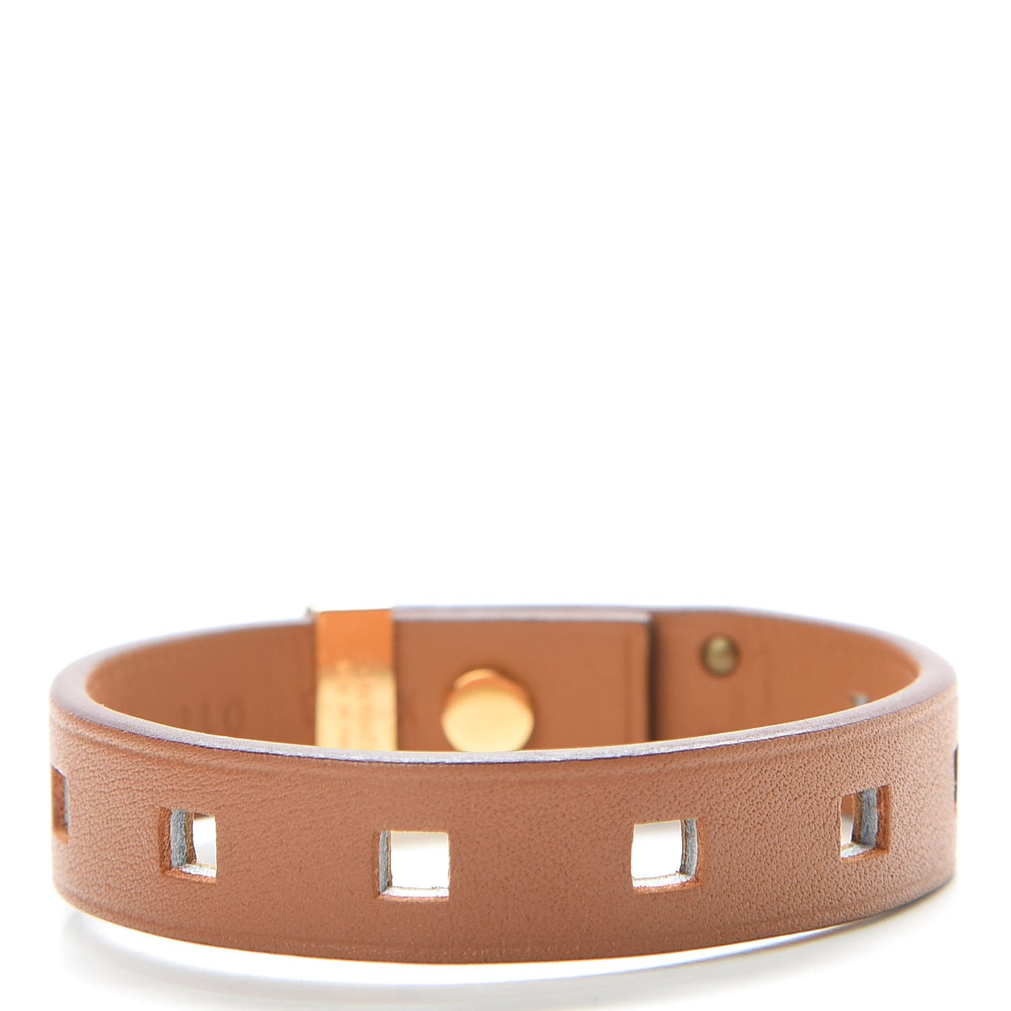 Swift Mini Dog Perforations Carrees Bracelet T1 Gold