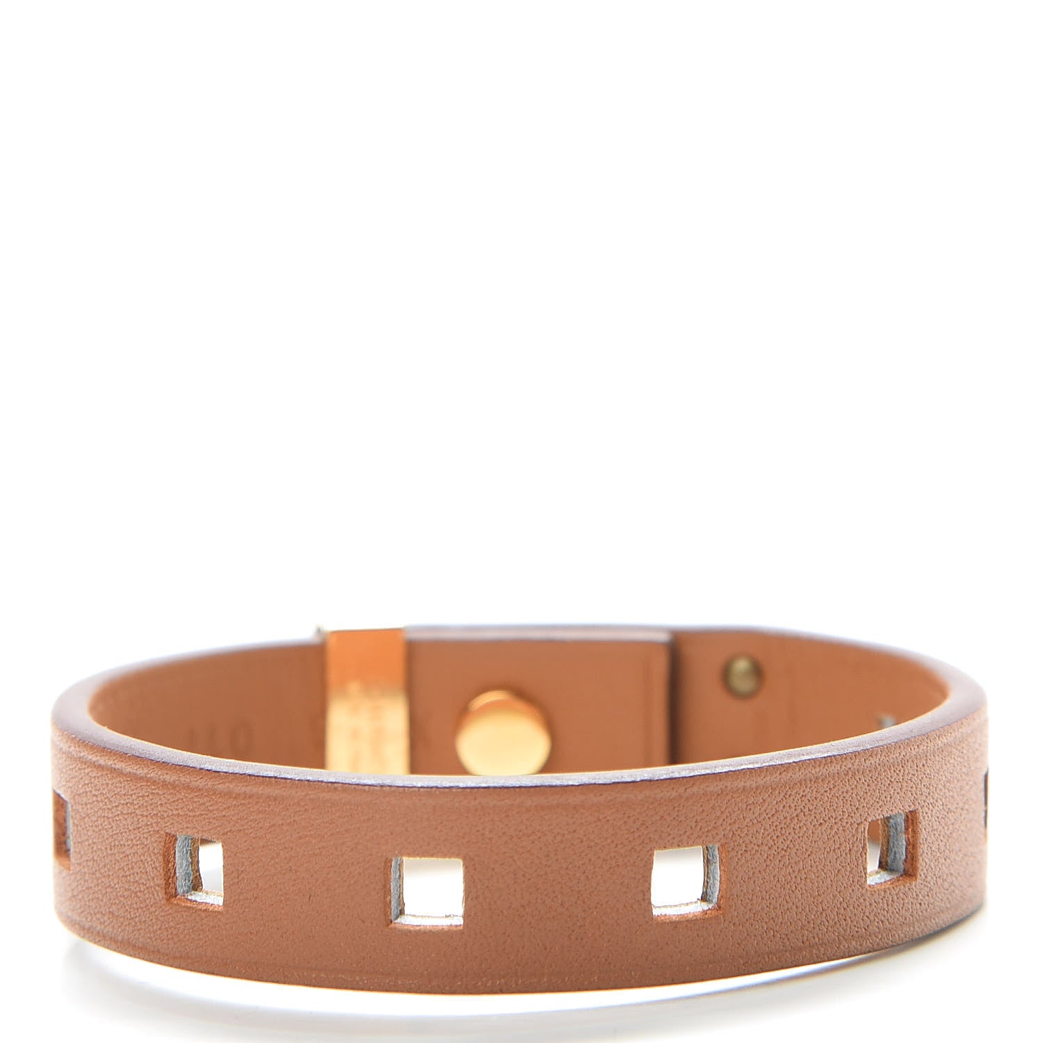 Hermes Swift Mini Dog Perforations Carrees Bracelet T1 Gold 3 of 8