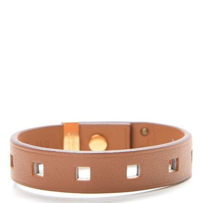 Hermes Swift Mini Dog Perforations Carrees Bracelet T1 Gold 3 of 8