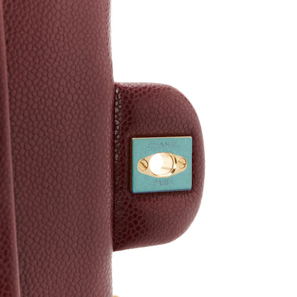 Chanel Caviar Quilted Medium Double Flap Burgundy 7 of 12