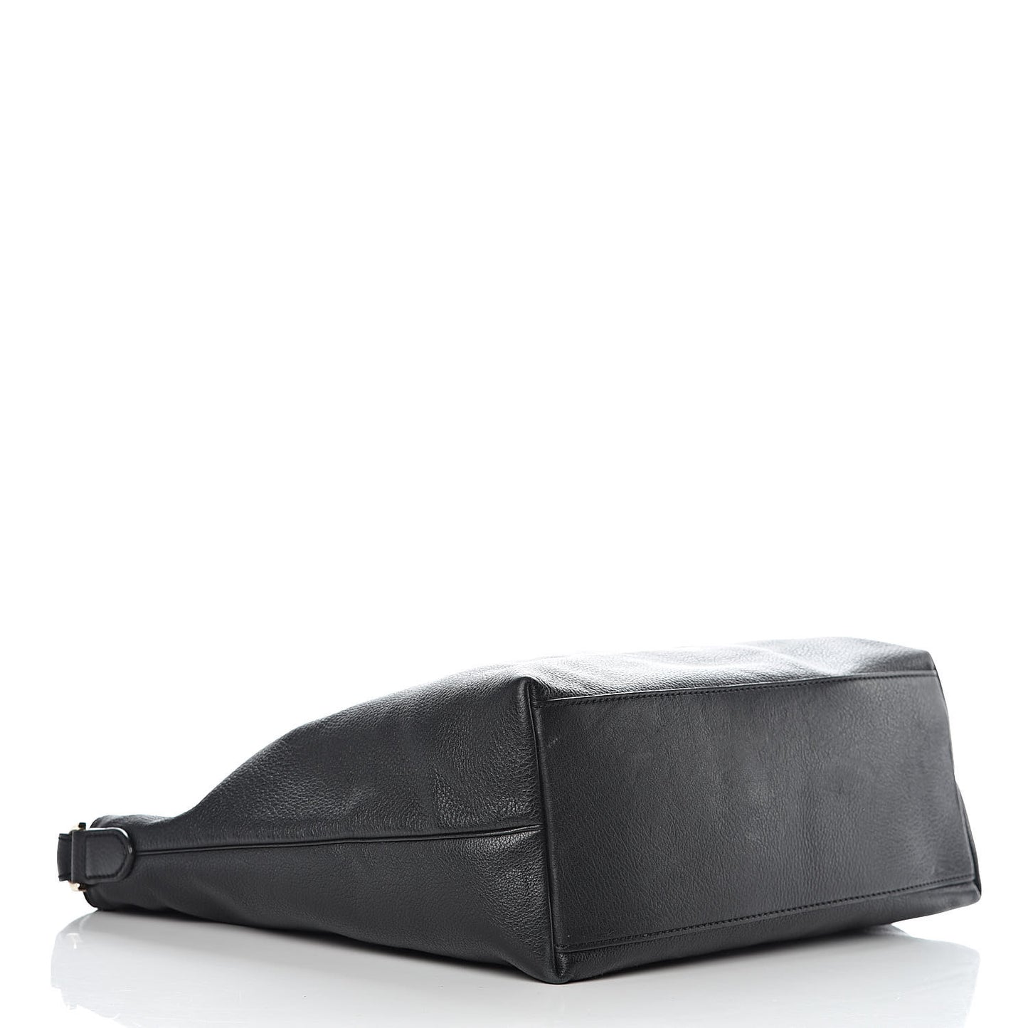 Soft Small Grain Calfskin Tessie Tote Black