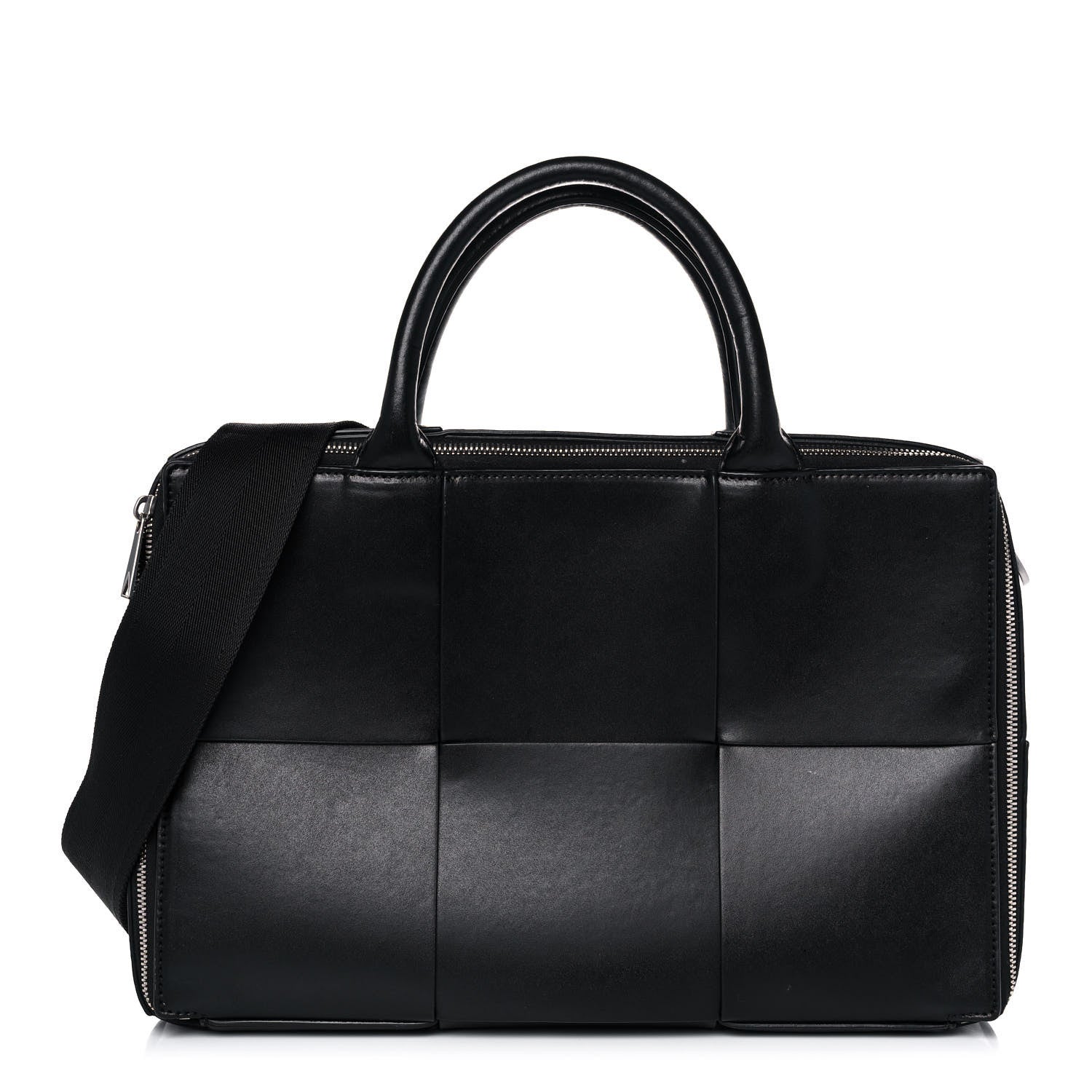 Bottega Veneta Calfskin Maxi Intrecciato Arco Briefcase Black 1 of 11