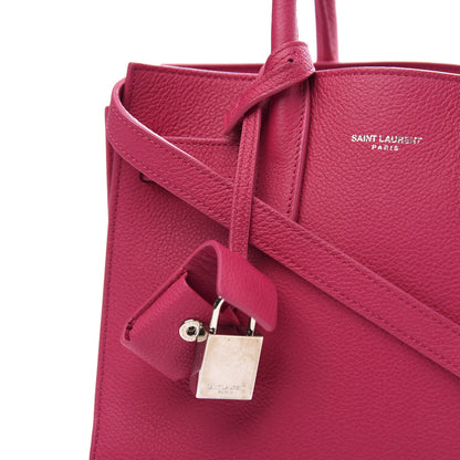 Saint Laurent Grained Calfskin Nano Sac De Jour Fuchsia 11 of 12