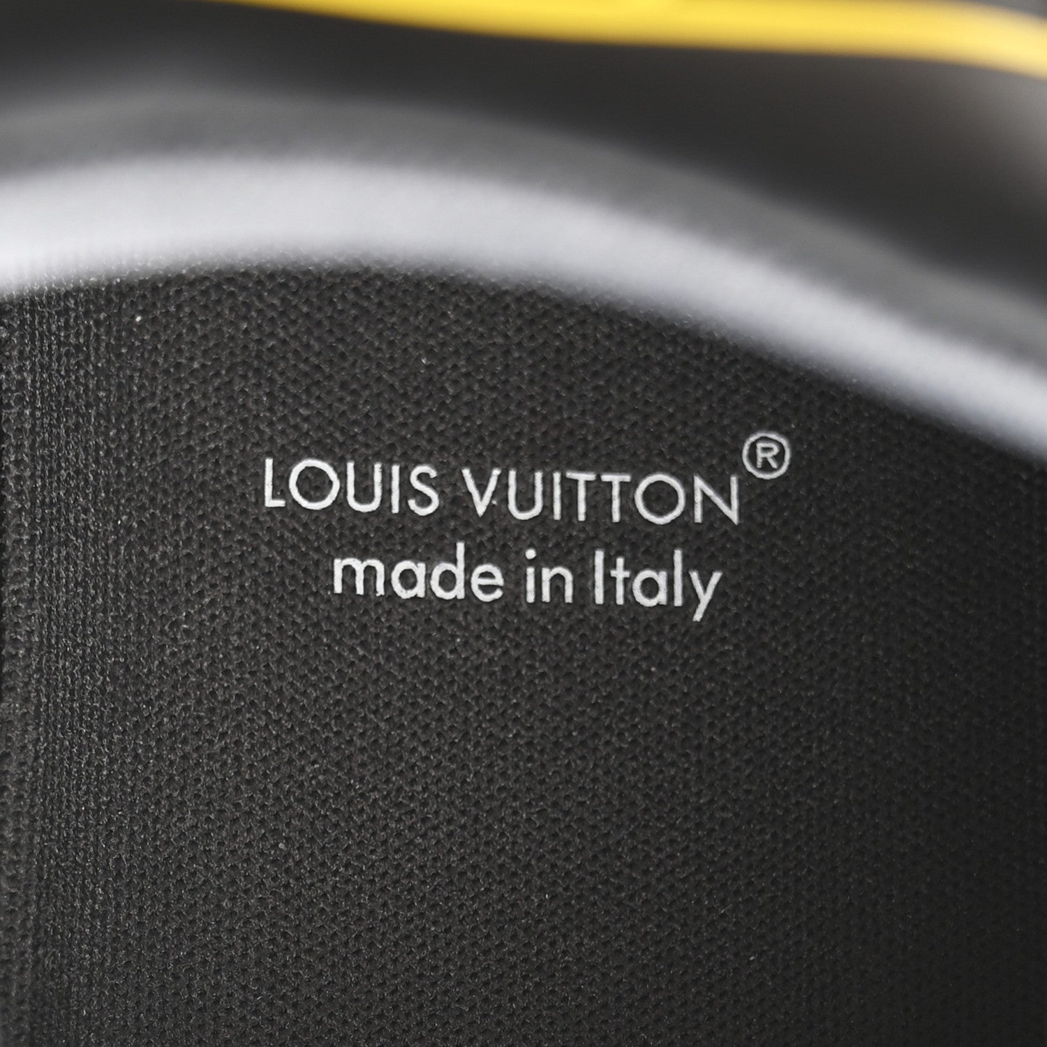 Louis Vuitton Calfskin Graffiti Mens LV Trainer Sneakers 8 Black Yellow 9 of 11
