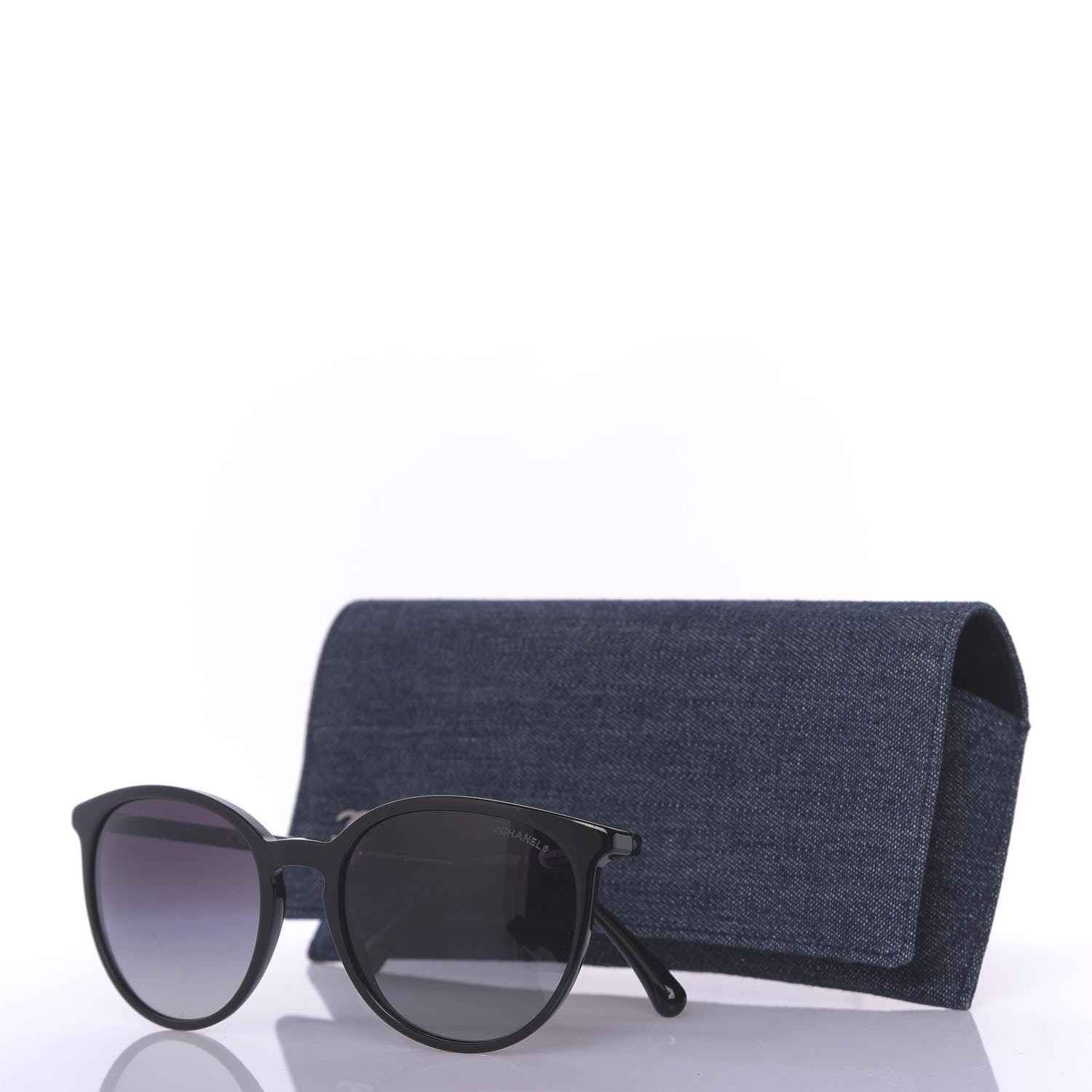 Chanel Acetate Butterfly Pearl Sunglasses 5394 Black 7 of 7