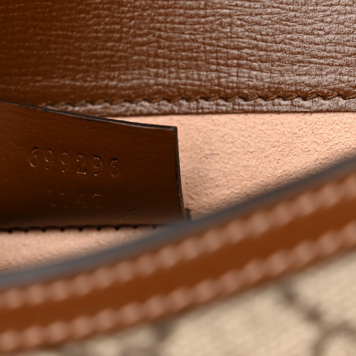 Gucci GG Supreme Monogram Mini Horsebit 1955 Shoulder Bag Beige Brown Sugar 6 of 9