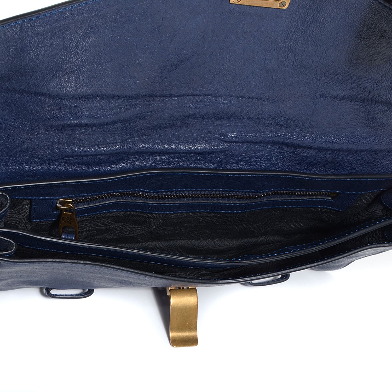 Proenza Schouler Lux Leather PS1 Pochette Clutch Midnight 5 of 10