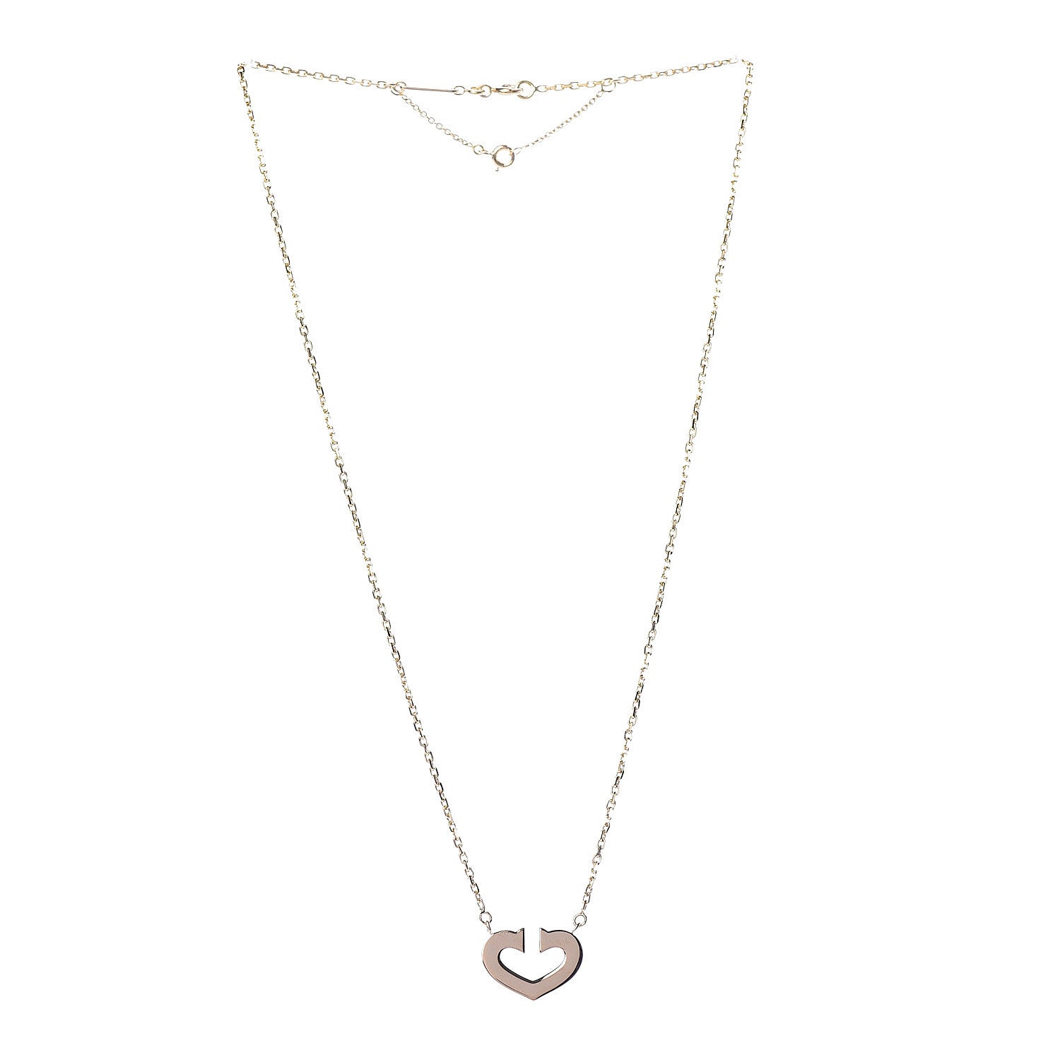 Cartier 18K Yellow Gold Medium Hearts and Symbols Necklace 3 of 7