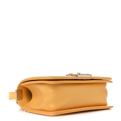 Chanel Calfskin Quilted Small Boy Flap Yellow 3 of 9