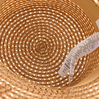 Christian Dior Straw Bucket Hat 57 Natural 7 of 8