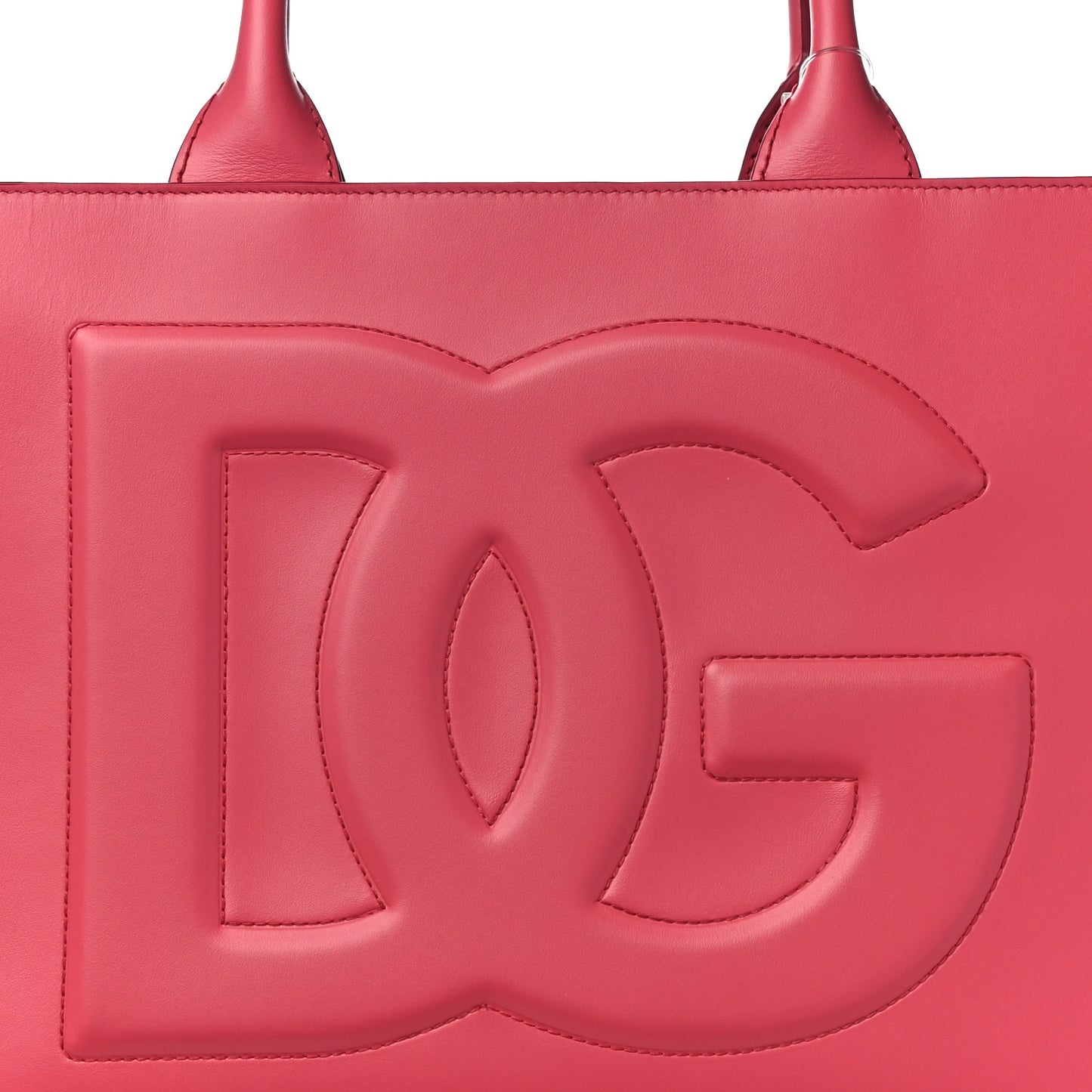 Calfskin Medium DG Daily Shopper Tote Fuchsia