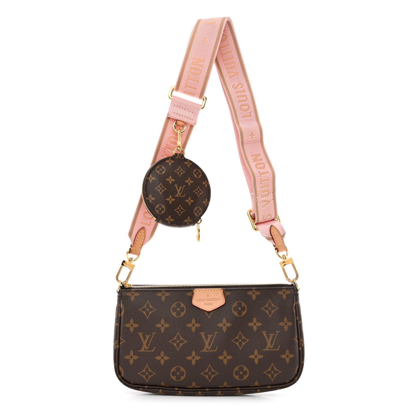 Monogram Multi Pochette Accessories Large Pochette Rose Clair