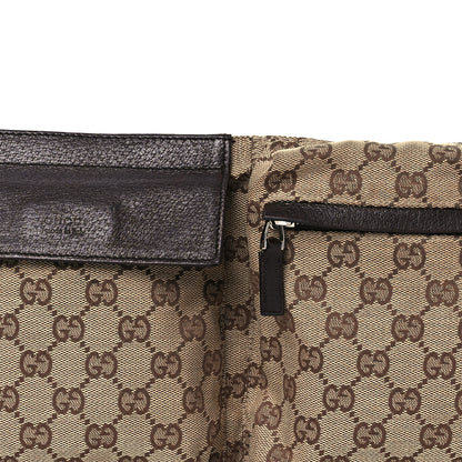 Gucci GG Monogram Double Pocket Belt Bag Dark Brown 8 of 13