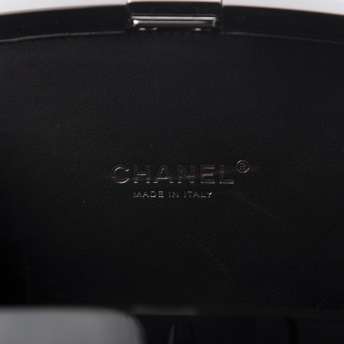 Plexiglass Compact Box Clutch Black
