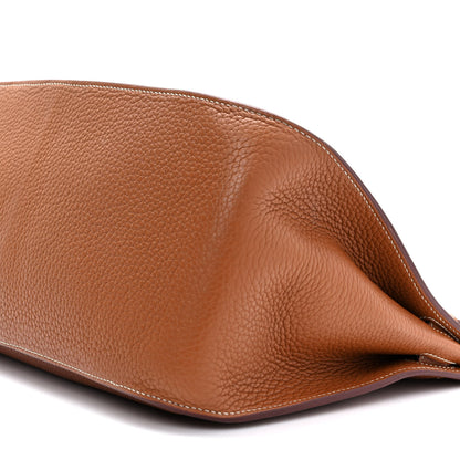 Hermes Taurillon Clemence Jypsiere 34 Gold 8 of 10