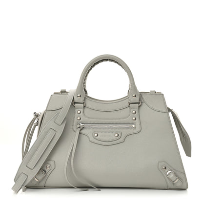 Balenciaga Grained Calfskin Silver Hardware Neo Classic City Light Grey 1 of 13