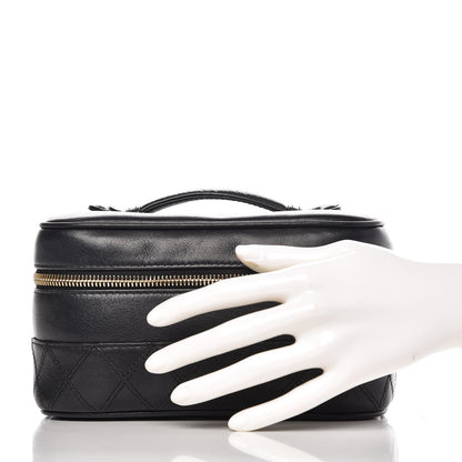 Chanel Lambskin Vanity Cosmetic Case Black 2 of 9