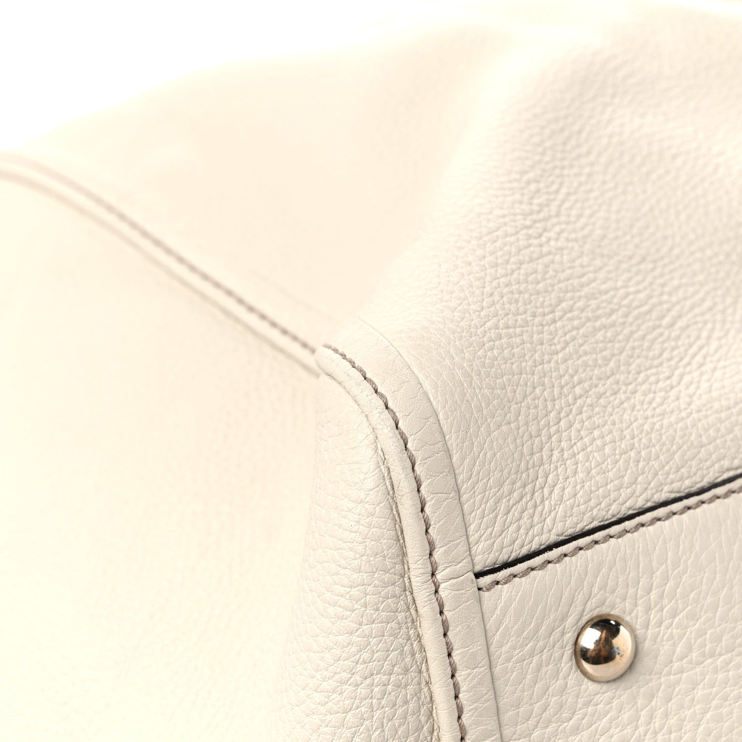 Gucci Pebbled Calfskin Large Soho Shoulder Bag Off White 8 of 19