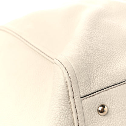 Gucci Pebbled Calfskin Large Soho Shoulder Bag Off White 8 of 19