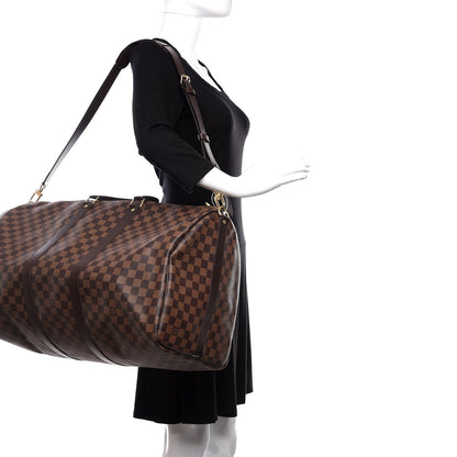 Louis Vuitton Damier Ebene Keepall Bandouliere 55 2 of 9