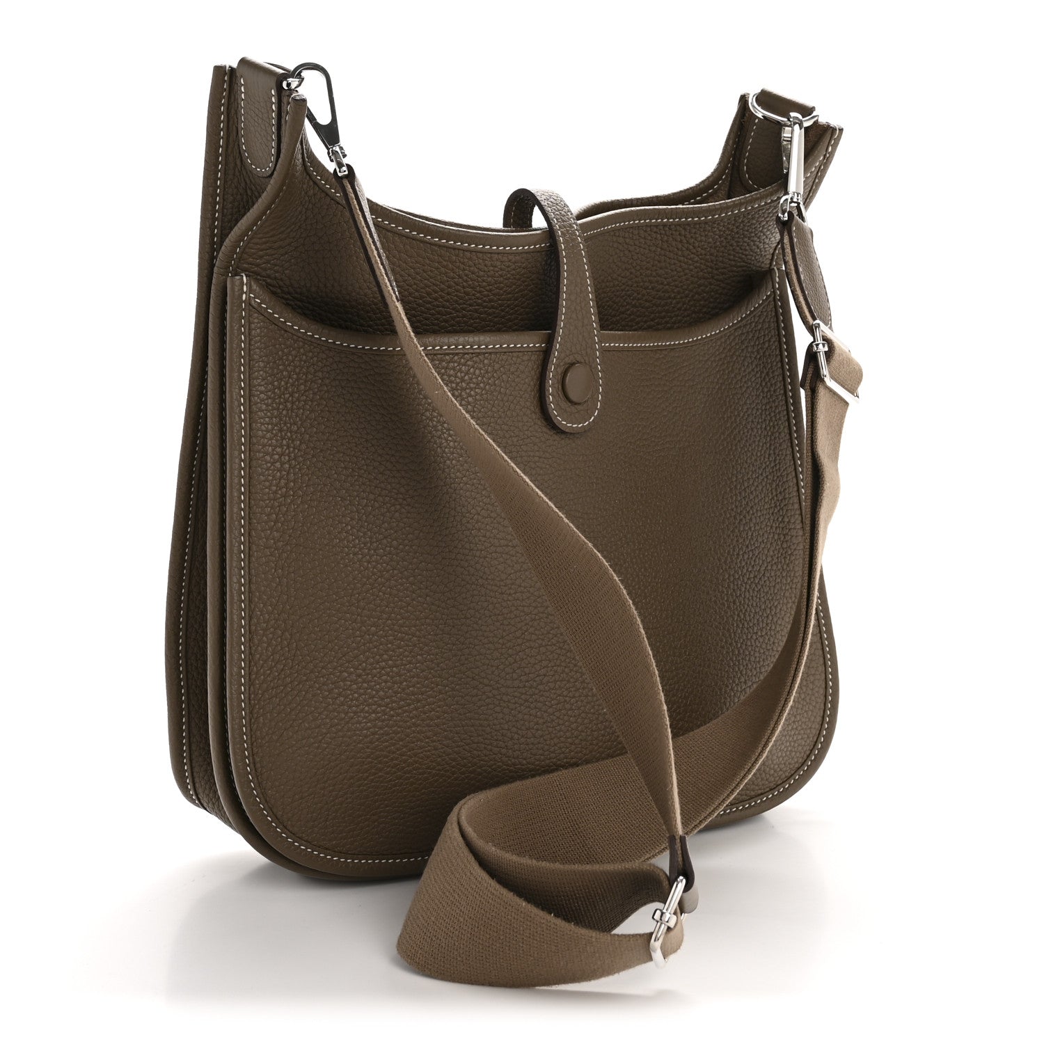 Hermes Taurillon Clemence EVELYNE III PM Etoupe 3 of 13