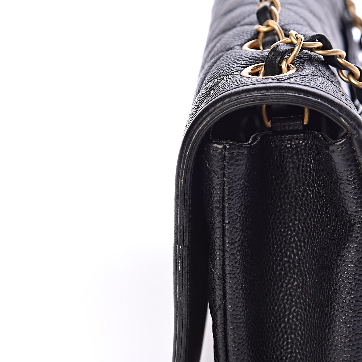 Caviar Quilted Medium CC Filigree Flap Black
