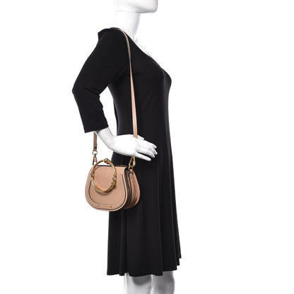 Chloe Calfskin Suede Small Nile Bracelet Bag Biscotti Beige 4 of 12