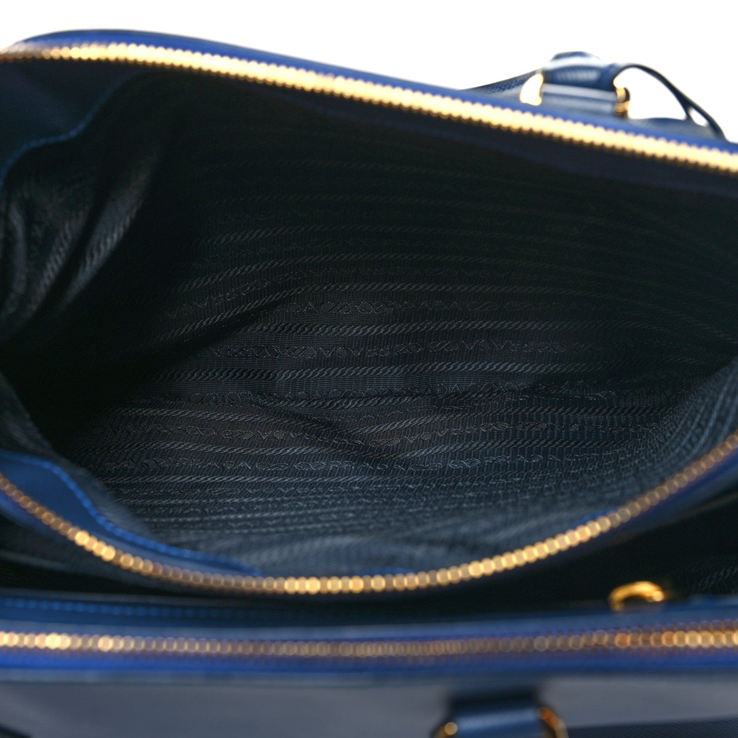 Prada Saffiano Medium Galleria Double Zip Tote Bluette 7 of 14