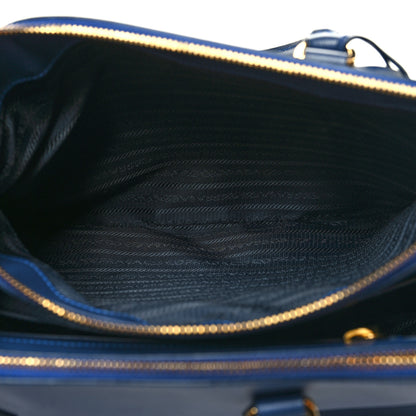 Prada Saffiano Medium Galleria Double Zip Tote Bluette 7 of 14