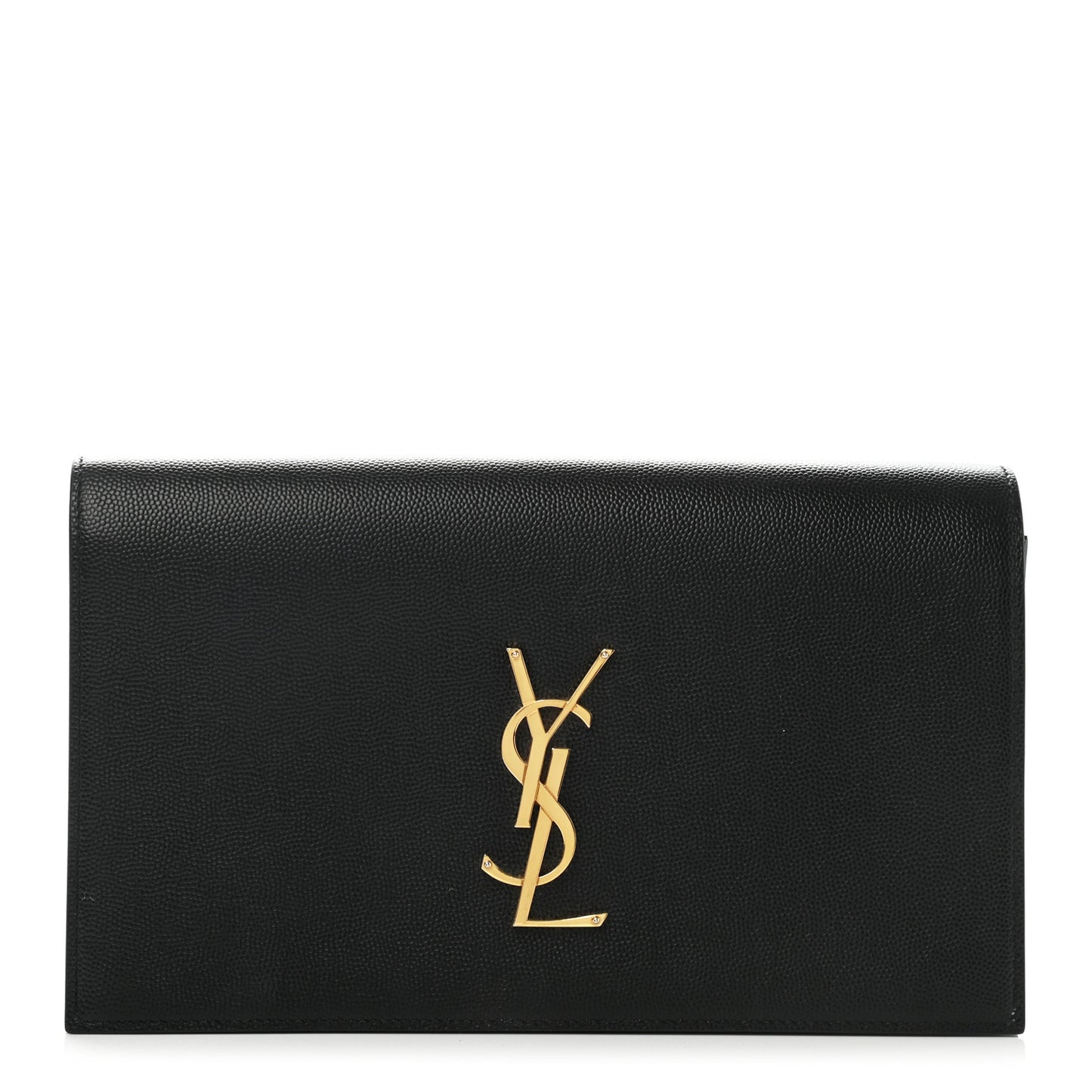 Grain De Poudre Classic Monogram Kate Clutch Black