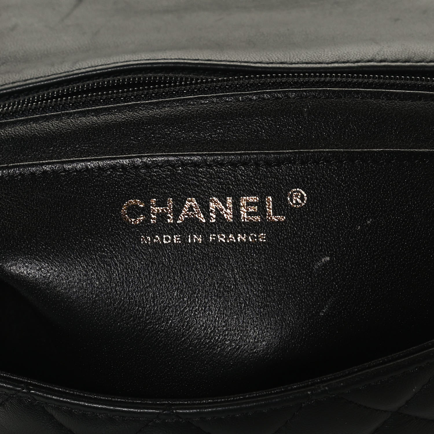 Chanel Lambskin Quilted Mini Rectangular Flap Black 6 of 14
