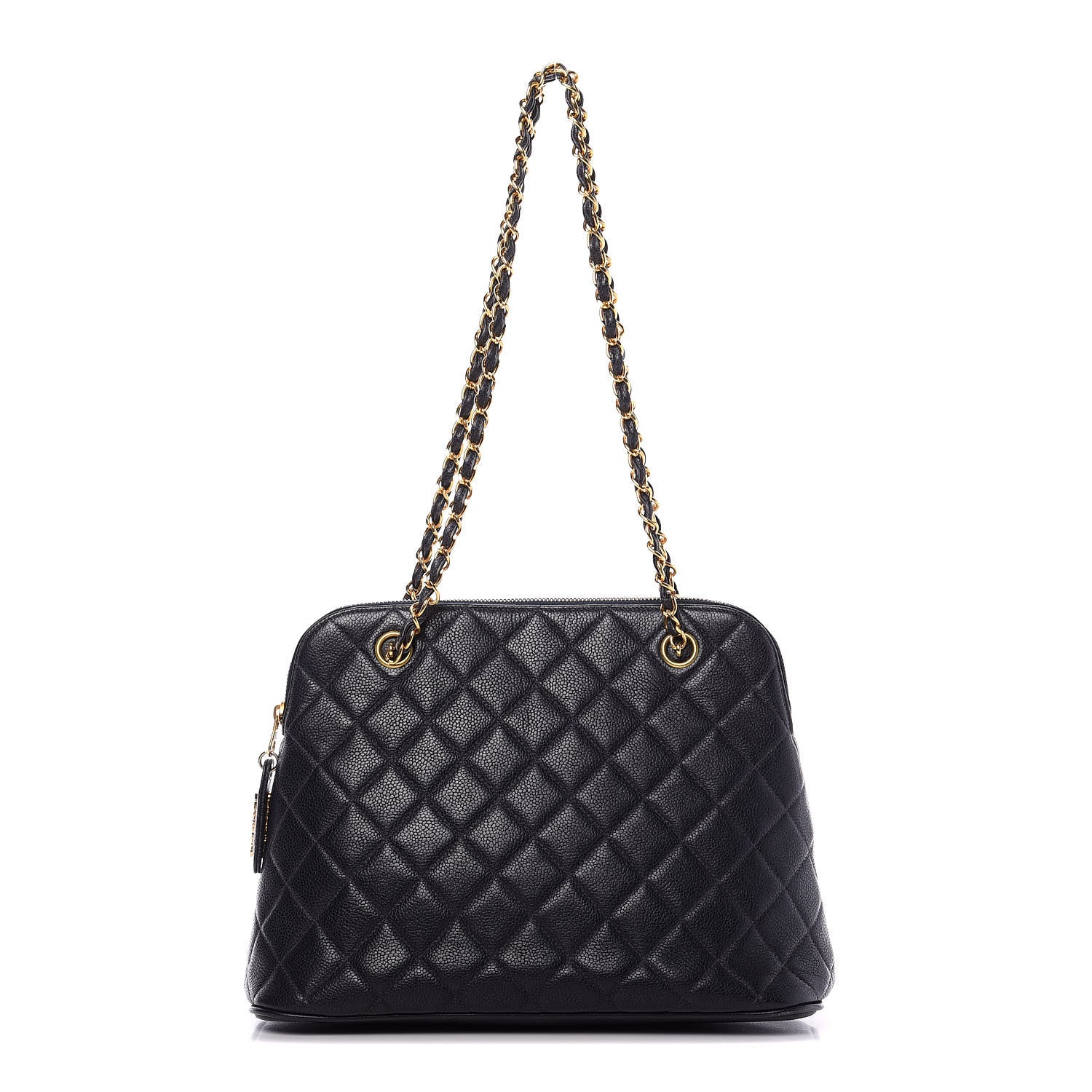 Chanel Caviar CC Tote Navy 1 of 10