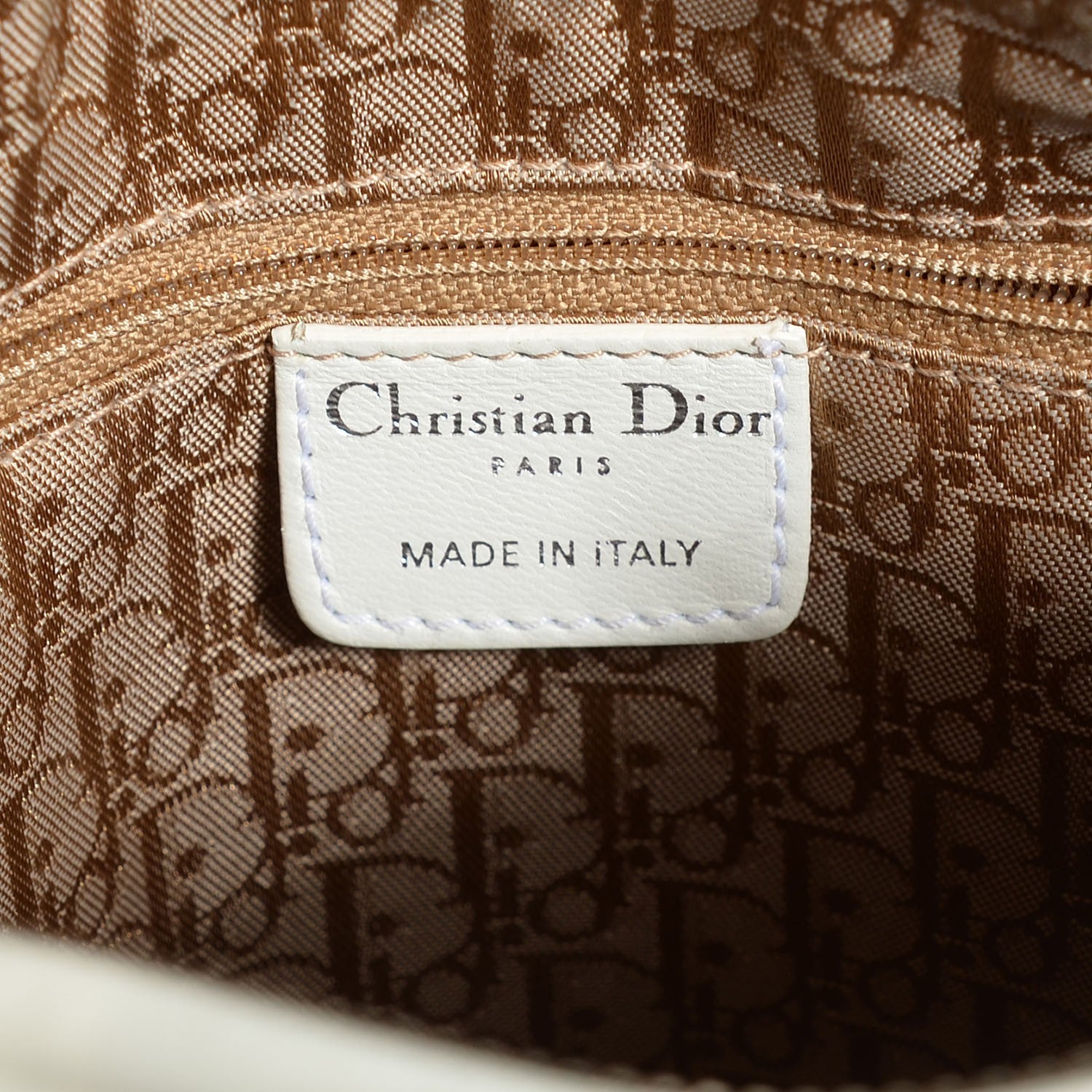 Christian Dior Lambskin Cannage Medium Lady Dior White 6 of 7
