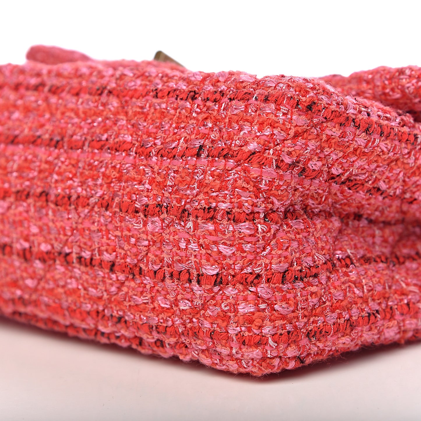 Tweed Quilted Mini 2.55 Reissue Flap Red Ecru Black