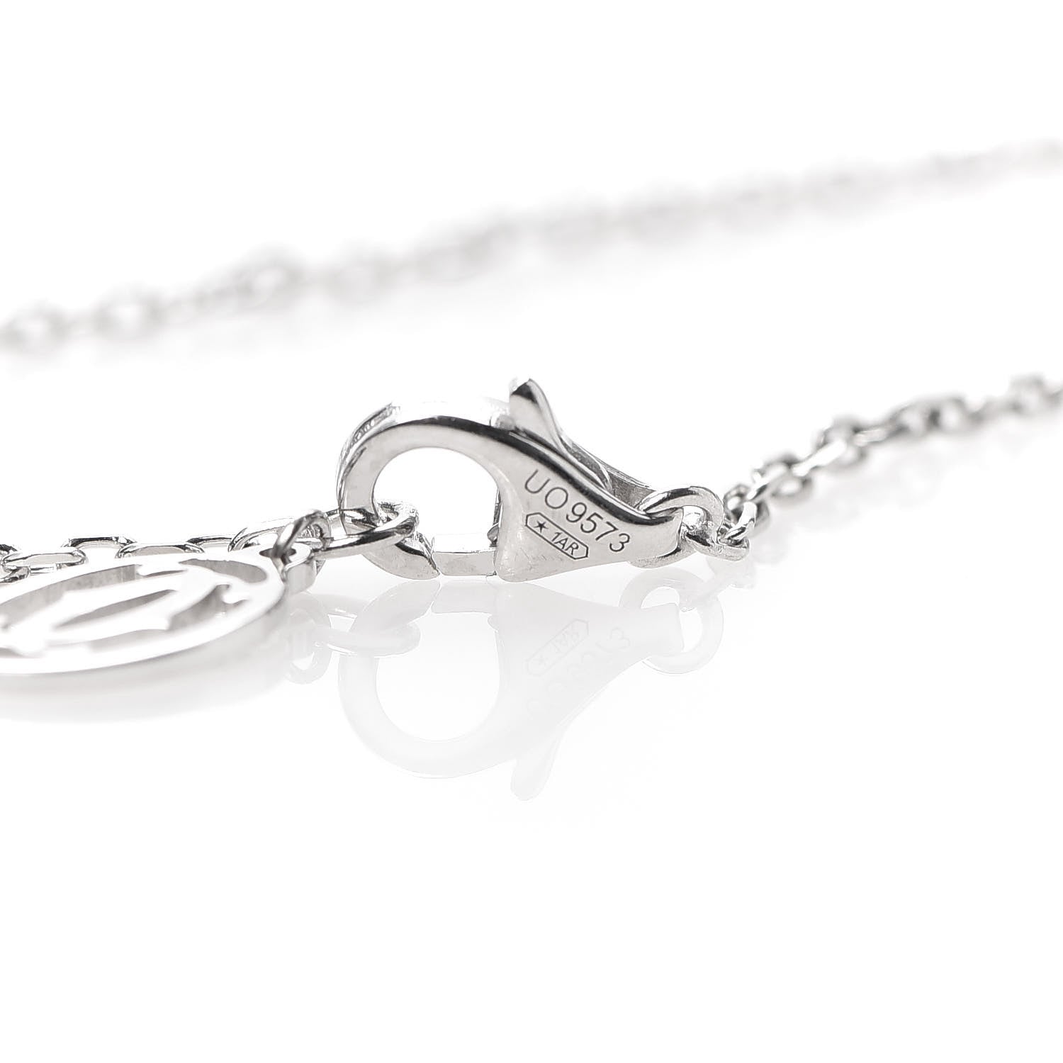 Cartier 18K White Gold Diamond SM D'Amour Bracelet 5 of 5