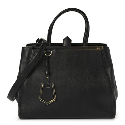 Fendi Vitello Elite Regular 2Jours Tote Black 1 of 13