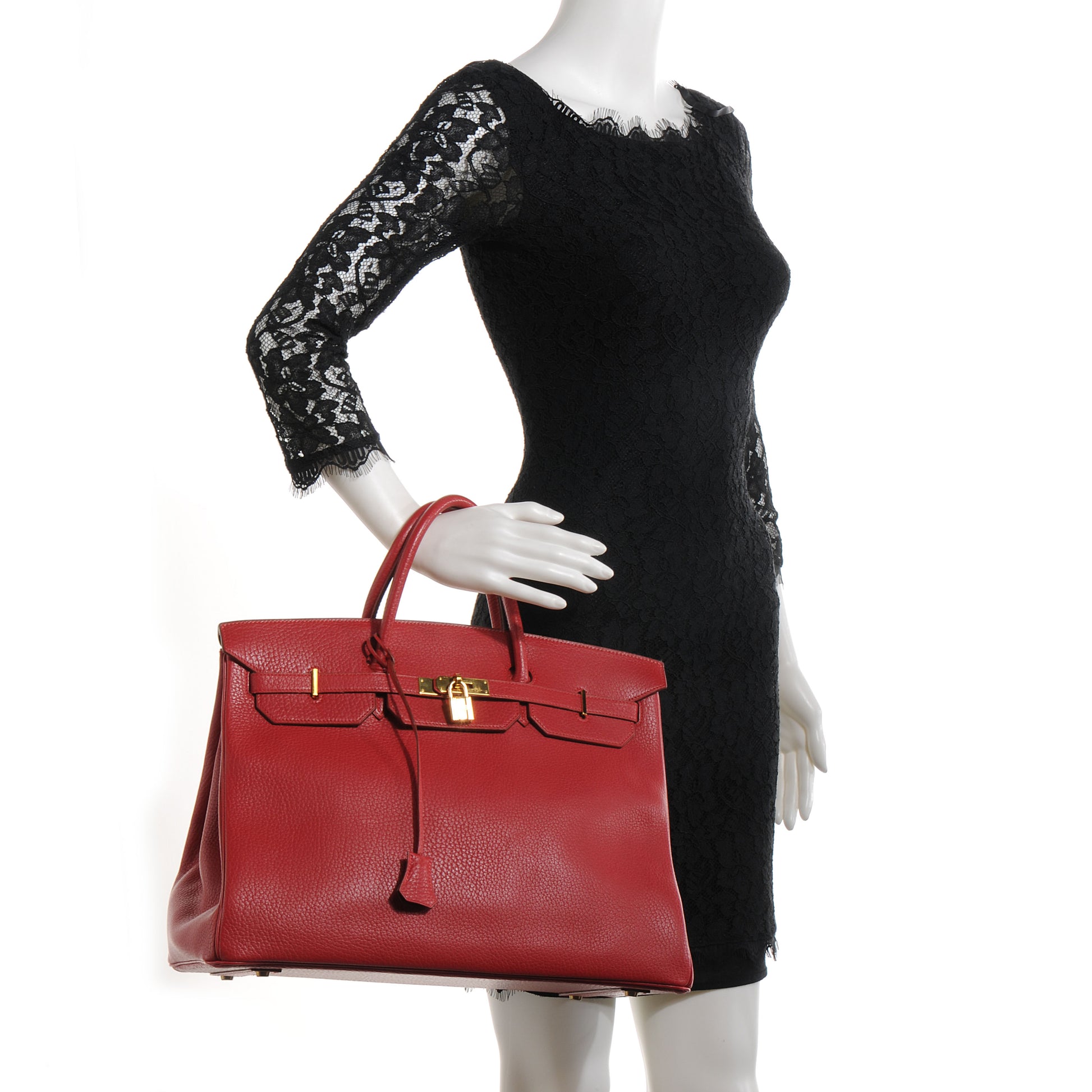 Hermes Fjord Birkin 40 Rouge 2 of 9