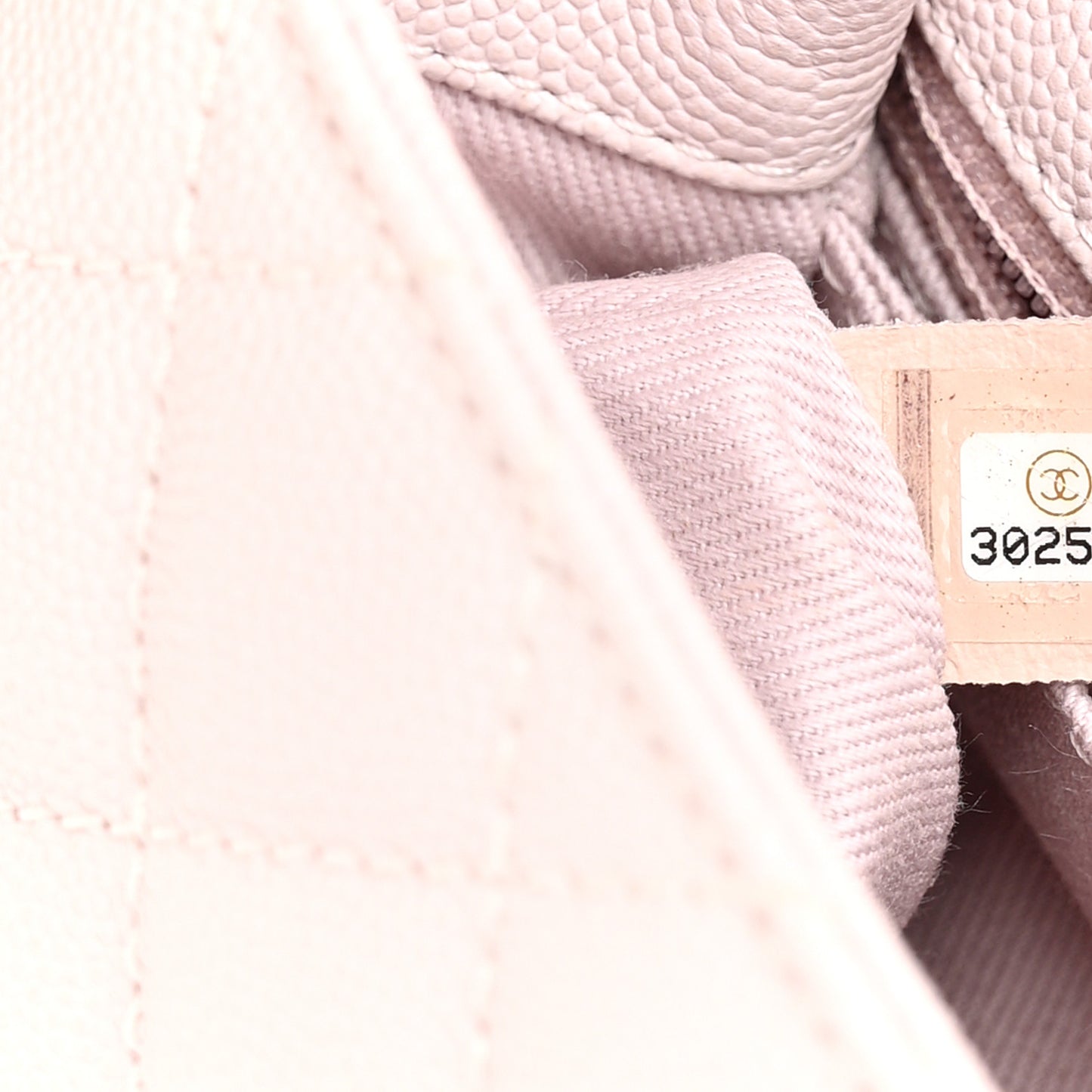 Caviar Quilted Mini Coco Handle Flap Light Pink