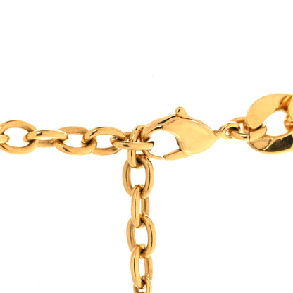 Christian Dior Metal Danseuse Etoile Chain Choker Necklace Gold 4 of 6