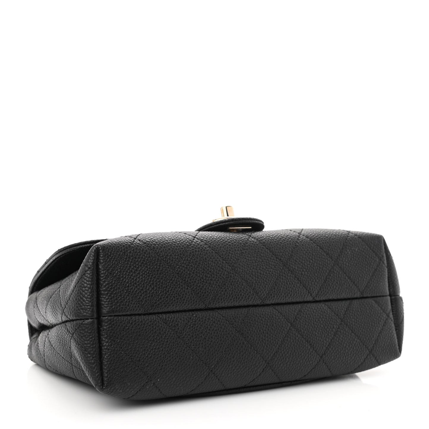 Caviar Quilted Small City Walk Flap Black