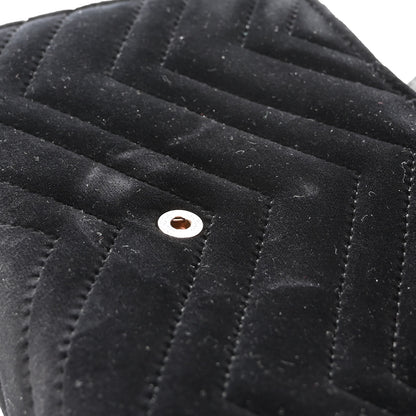 Gucci Velvet Matelasse GG Marmont Chain Wallet Black 11 of 12