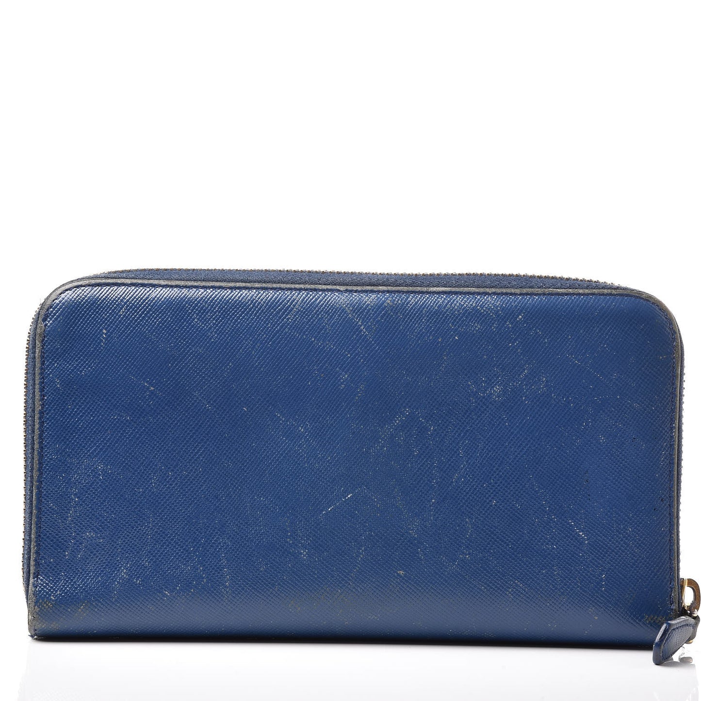 Saffiano Metal Zip Around Wallet Bleuette