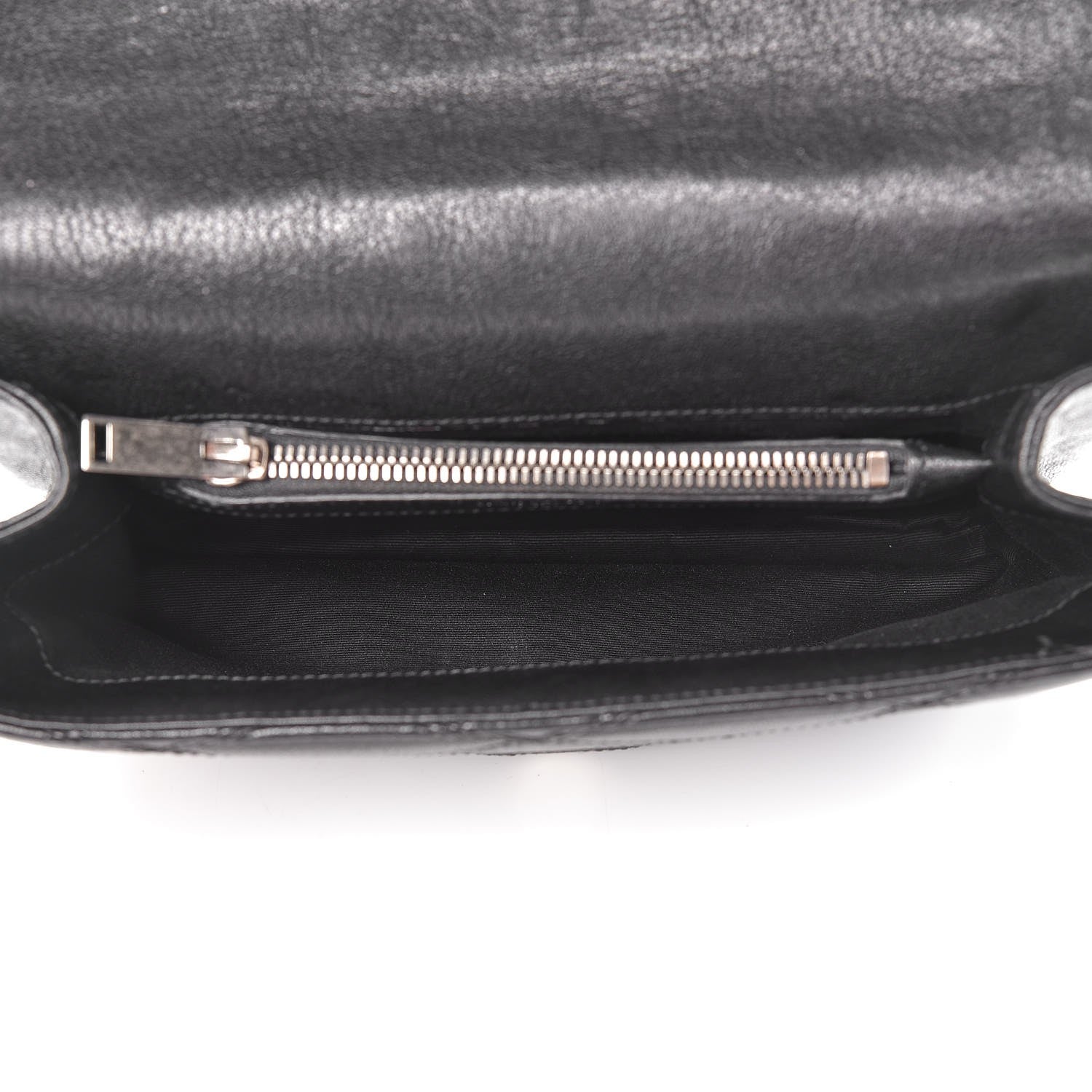 Saint Laurent Calfskin Matelasse Diamond Quilted Monogram Medium College Bag Black 5 of 7