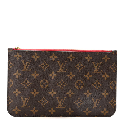 Louis Vuitton Monogram Neverfull MM GM Pochette Cherry 1 of 6