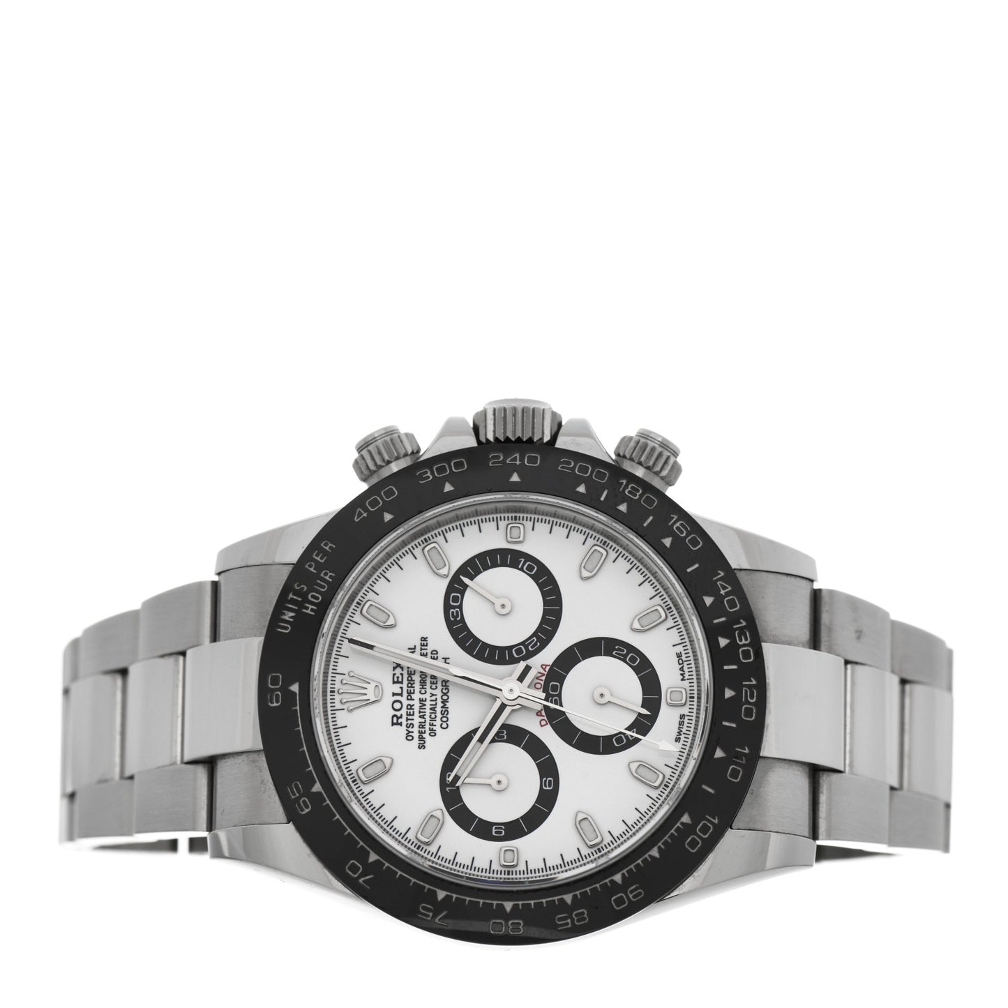 Stainless Steel 40mm Oyster Perpetual Cosmograph Daytona Panda Watch White 116500LN