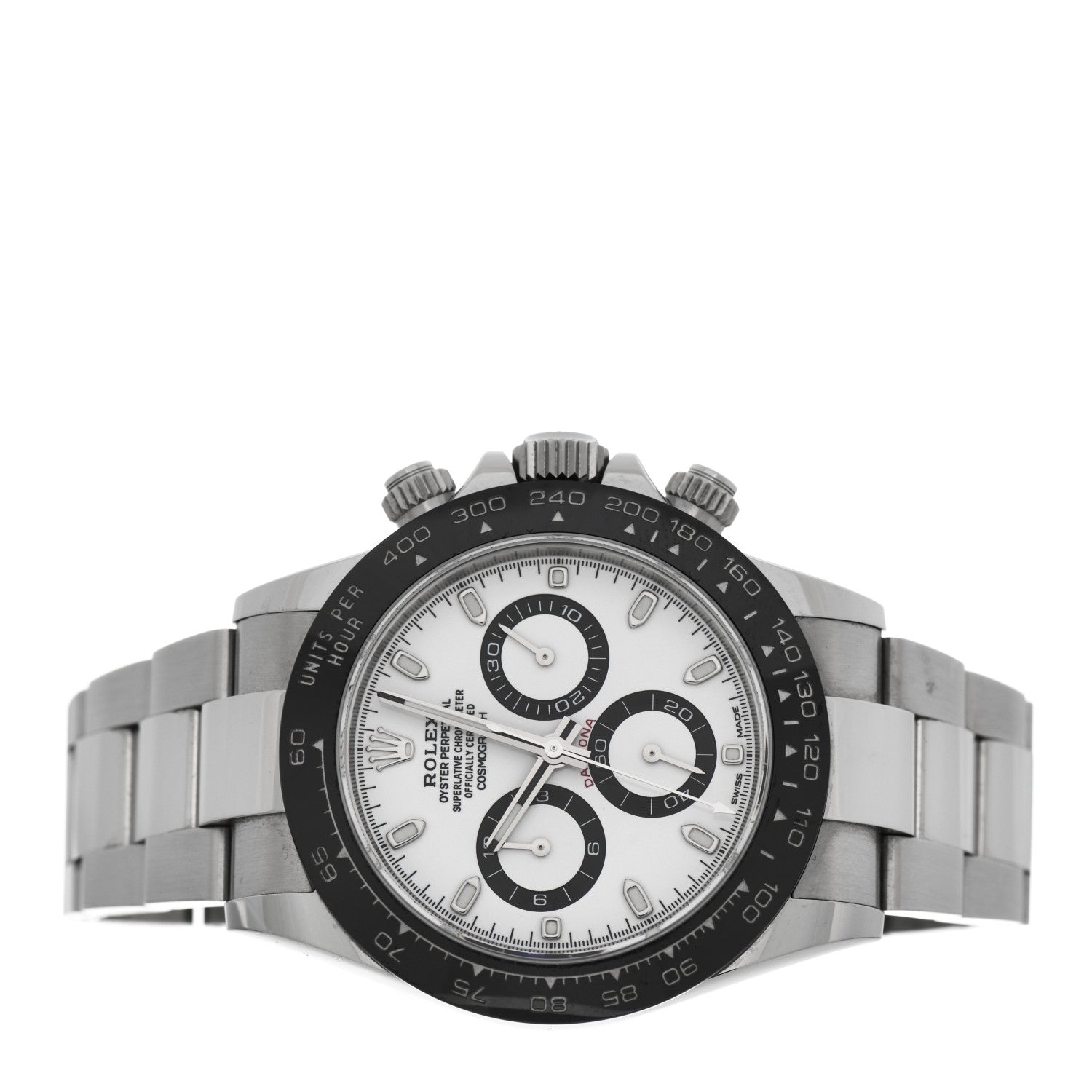 Rolex Stainless Steel 40mm Oyster Perpetual Cosmograph Daytona Panda Watch White 116500LN 2 of 9