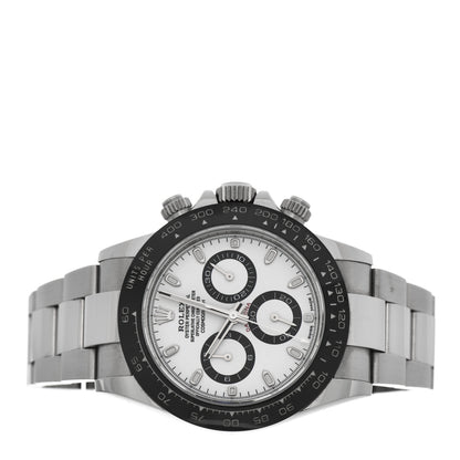 Rolex Stainless Steel 40mm Oyster Perpetual Cosmograph Daytona Panda Watch White 116500LN 2 of 9